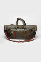 Royal Air Force Bader 72H Dark Khaki Leather Travel Bag
